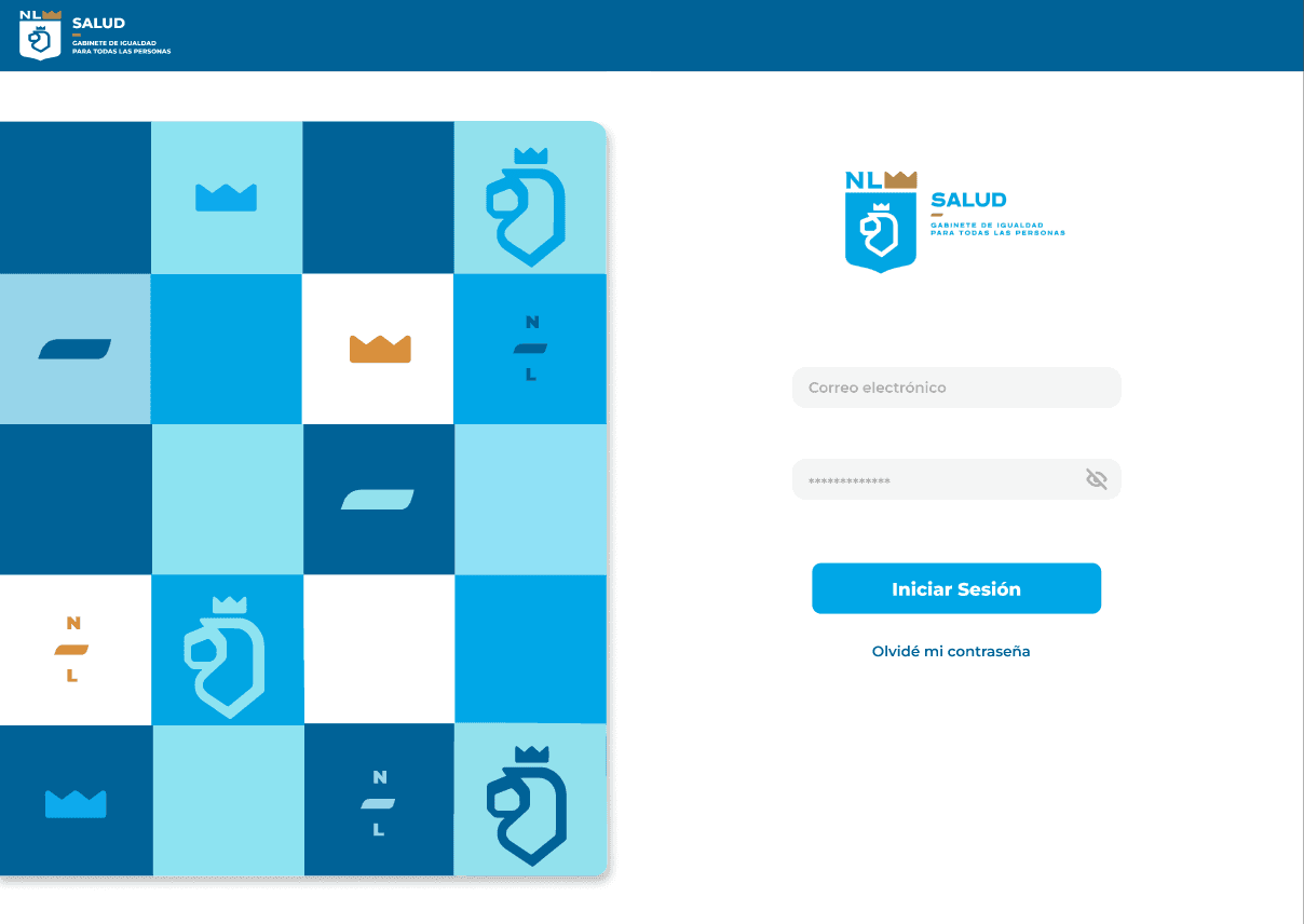 Login page