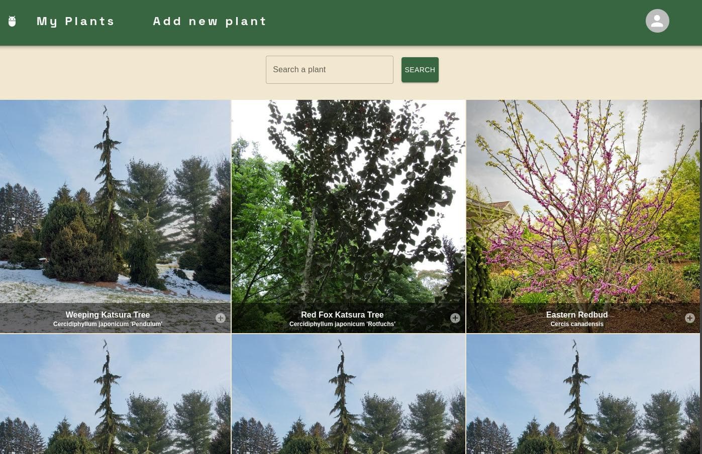 Search for your plants