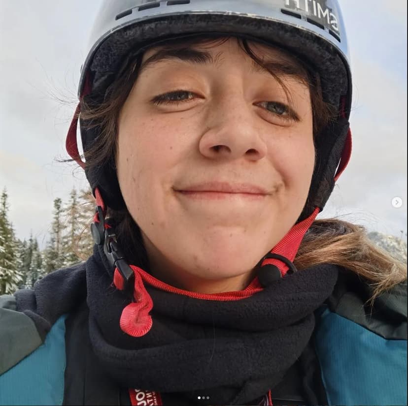 My first day snowboarding